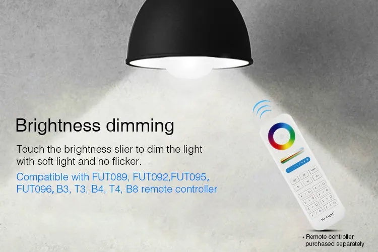 2.4GHz RF Remote-able 9W RGB CCT LED Bulb