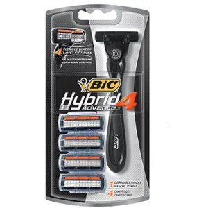 Bic Hybrid 4 Advanced Disposable Razors 4 Pack