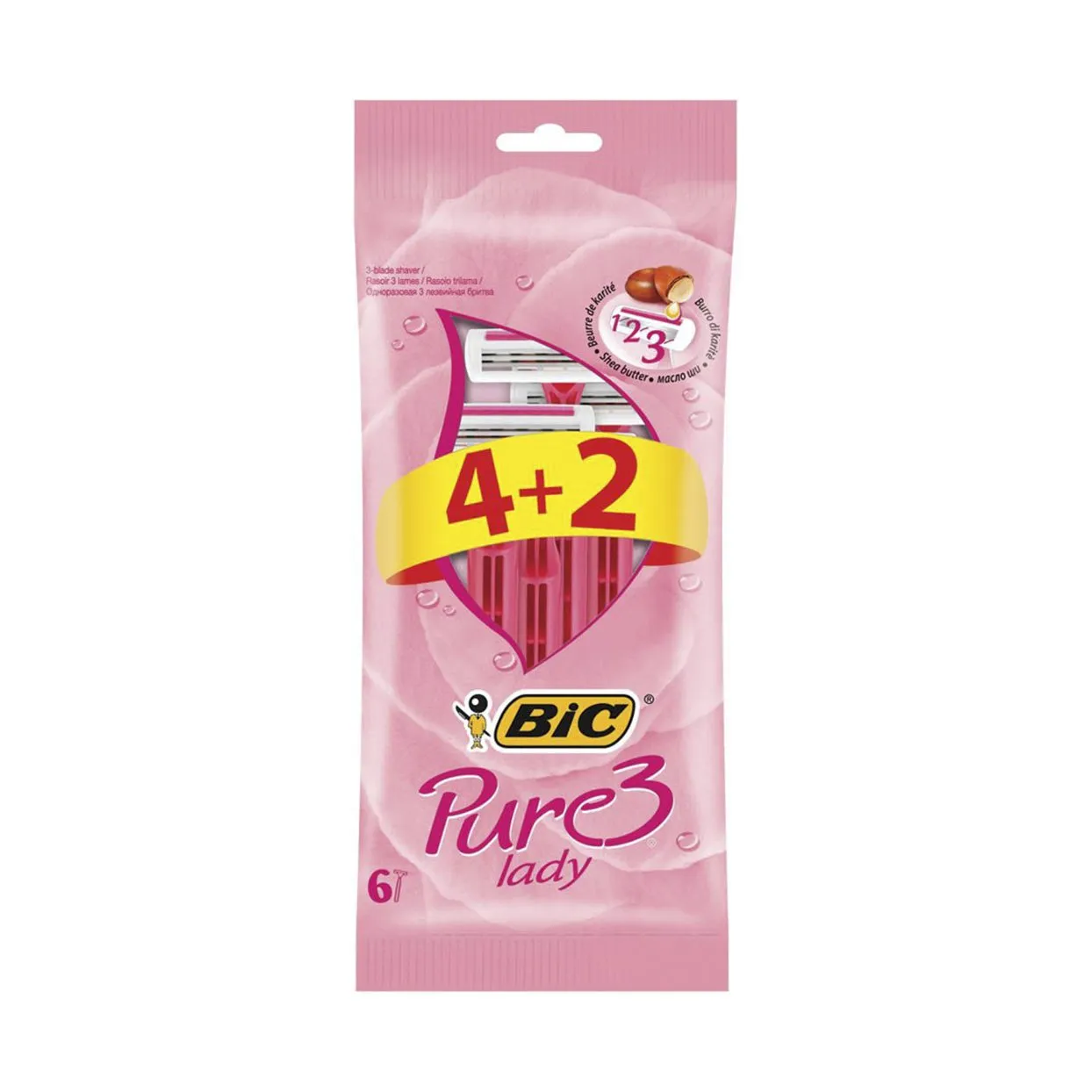 BIC Pure 3 Lady Razor 4 Pack   2 Free