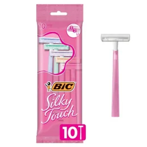 BiC Silky Touch Twin Blade Women's Disposable Razors 10 Pack