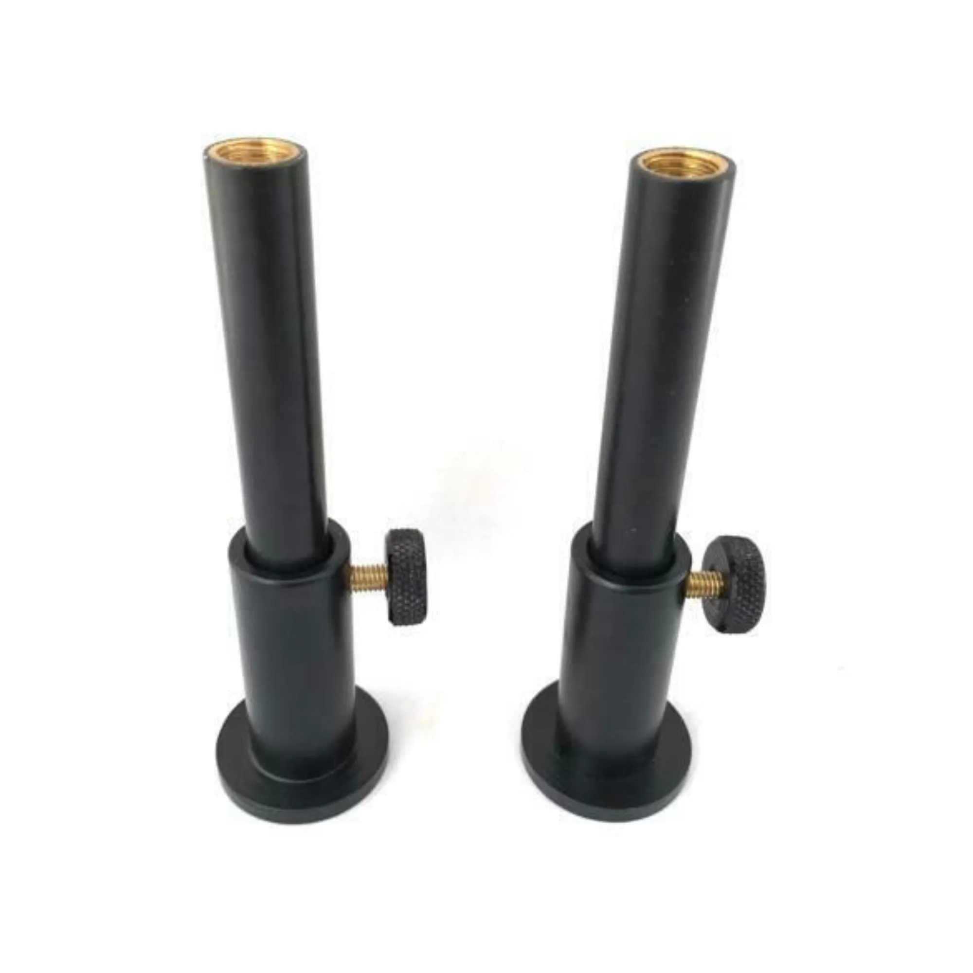 Black Aluminium Lightweight Stage Stands with Inserts - Durable and Versatile 3" 4" 5"