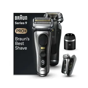 Braun Series 9 Pro  9577cc Wet & Dry Shaver with 6-in-1 SmartCare Center and PowerCase, Silver