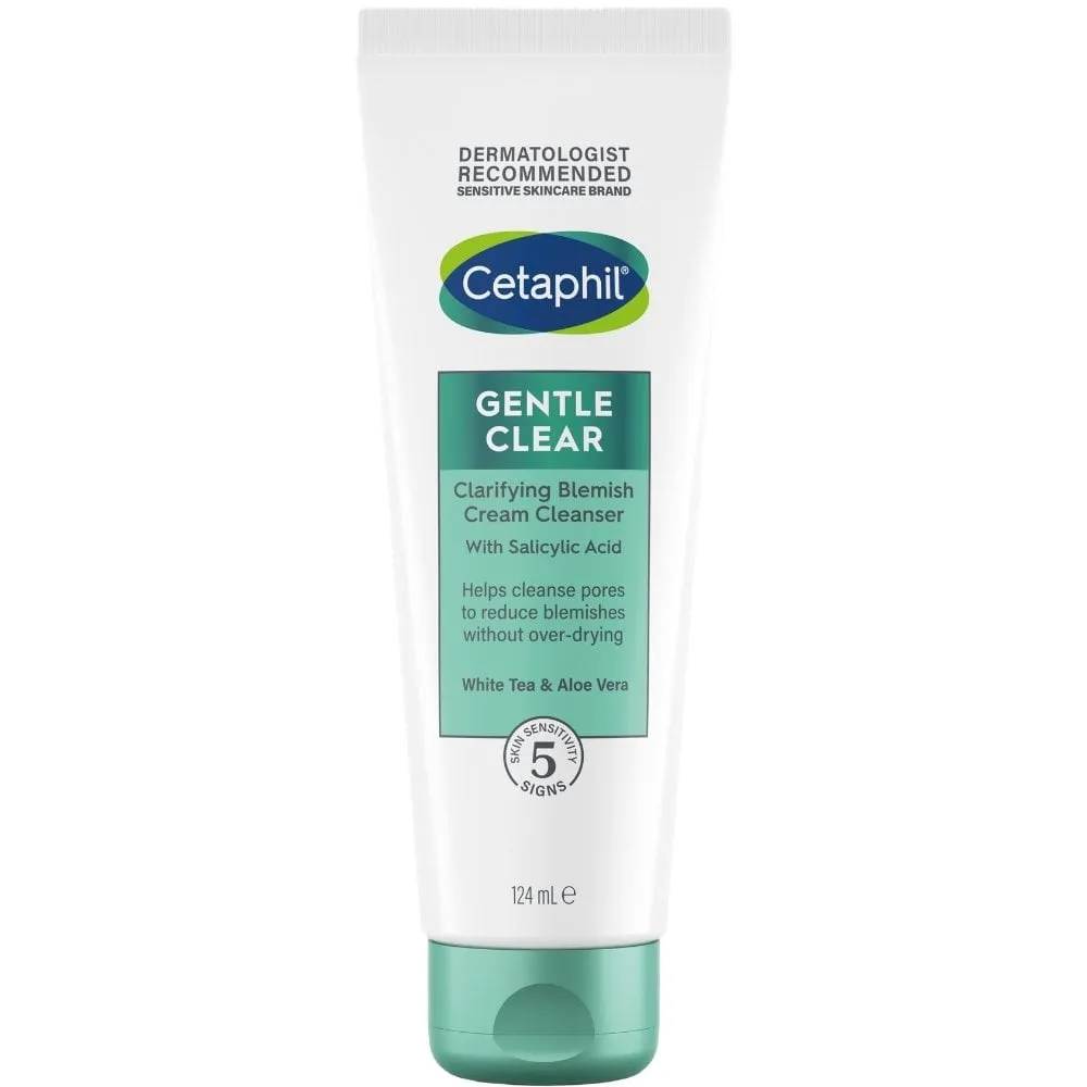 Cetaphil Gentle Clear Clarifying Cream Cleanser 124ml