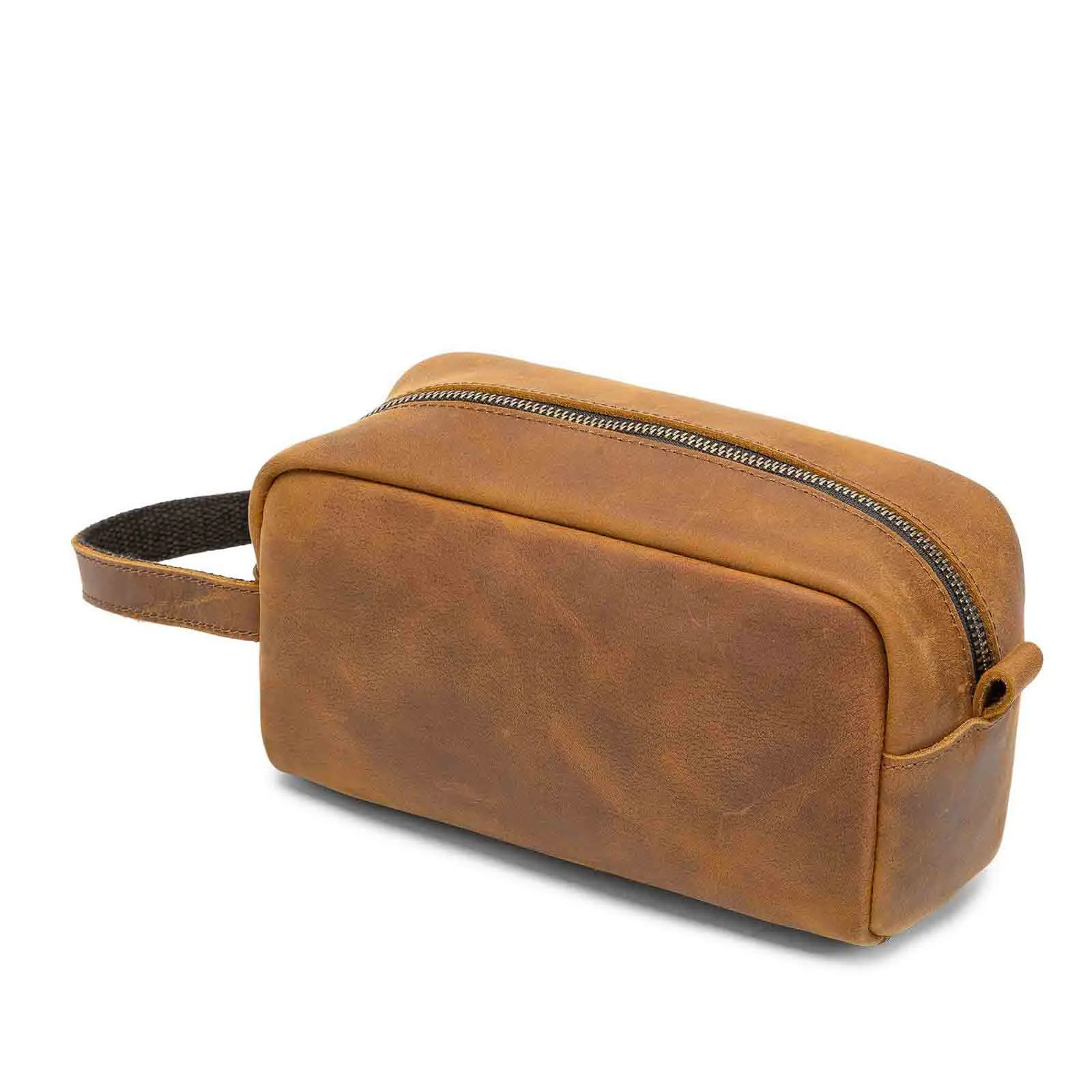 Crazy Horse Leather Toiletry Bag