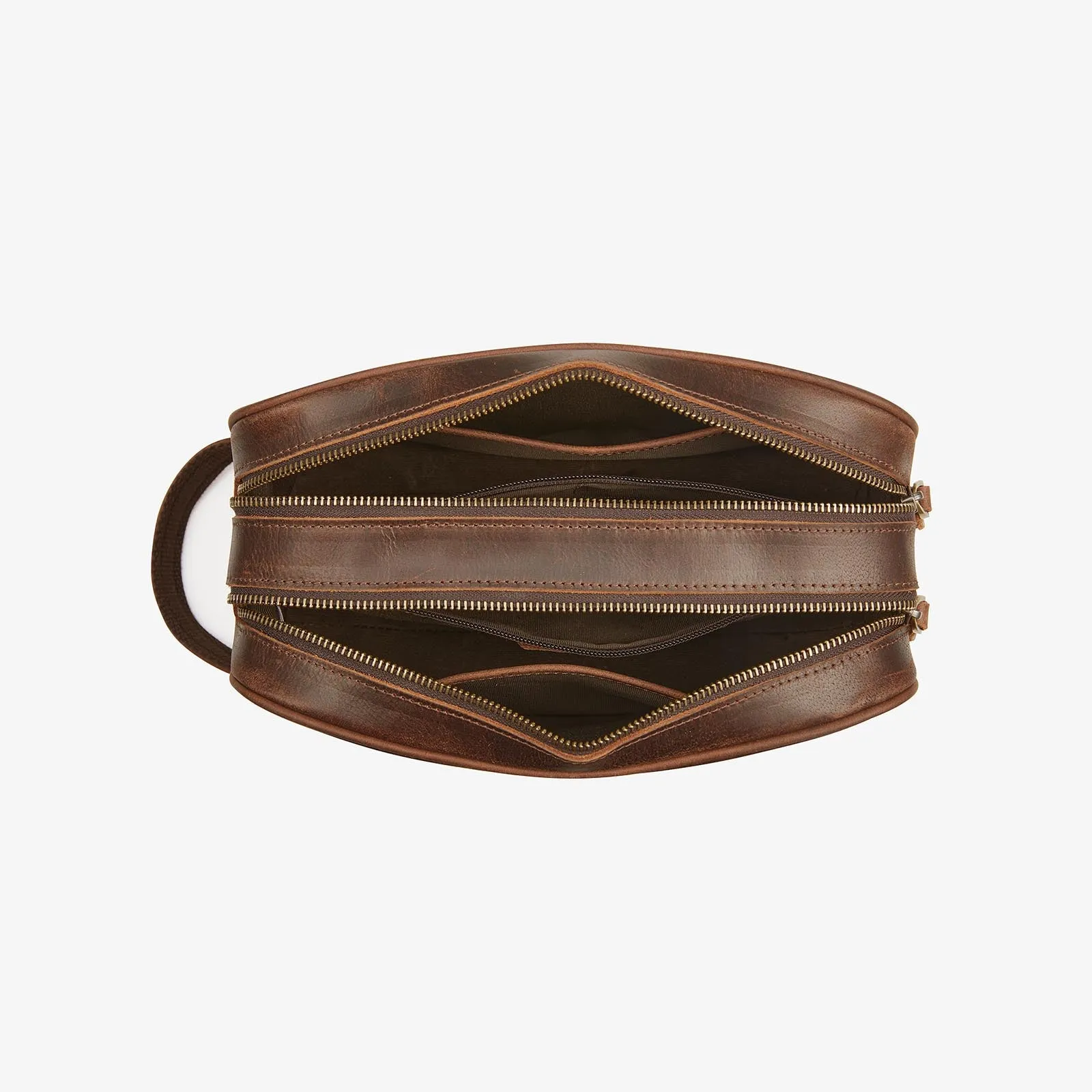 Crazy Horse Leather Toiletry Bag