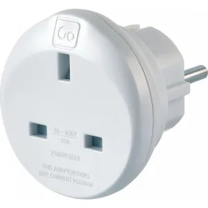 Design Go UK-EU Travel Adaptor