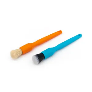 DETAIL FACTORY Detailing Mini-Brush Set - One ORANGE   One BLUE