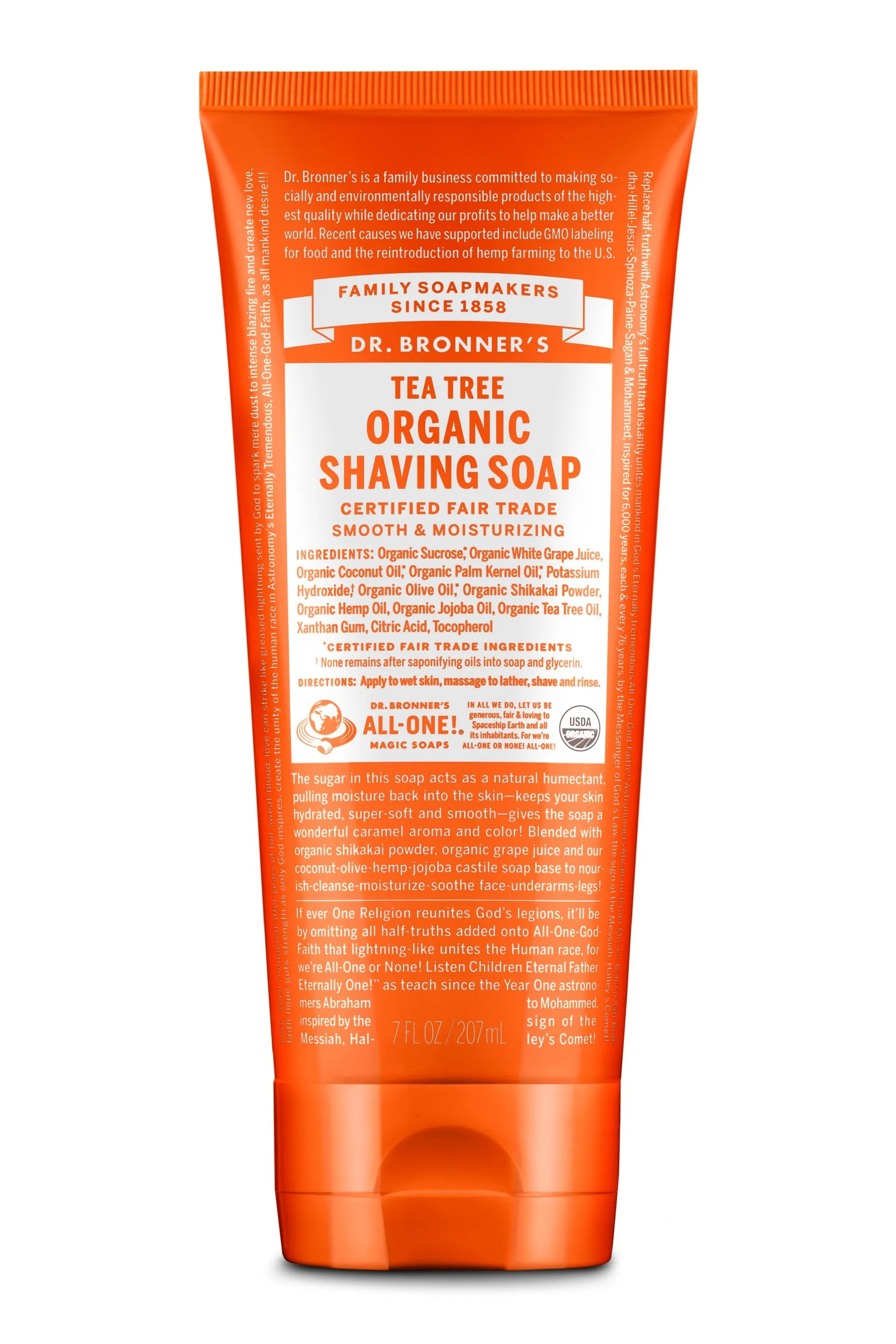 Dr. Bronners Organic Shaving Soap - Tea Tree