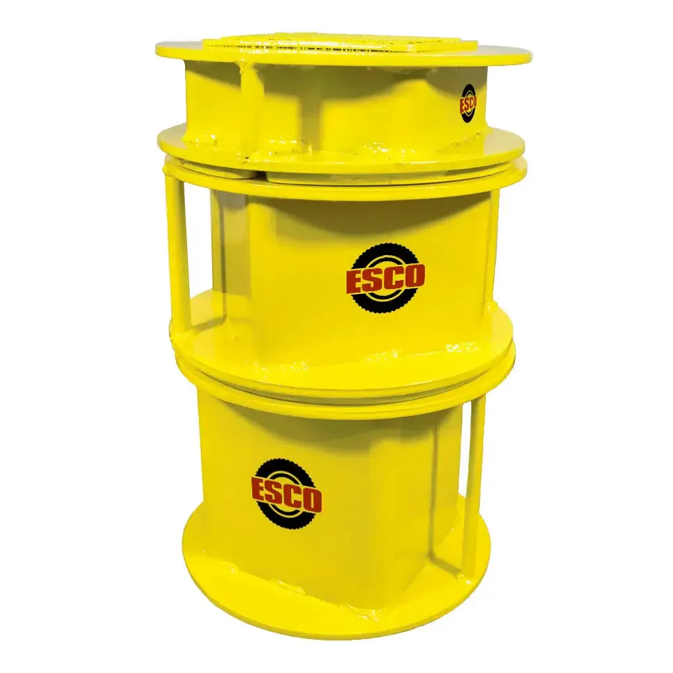 Esco 55 Ton Steel Cribbing Stands Set, 3 Stands - 3", 6", 9" - 12500