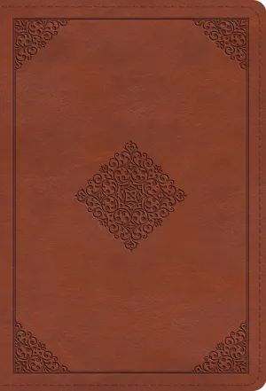 ESV Large Print Compact Bible (Trutone, Terracotta, Ornament Design)