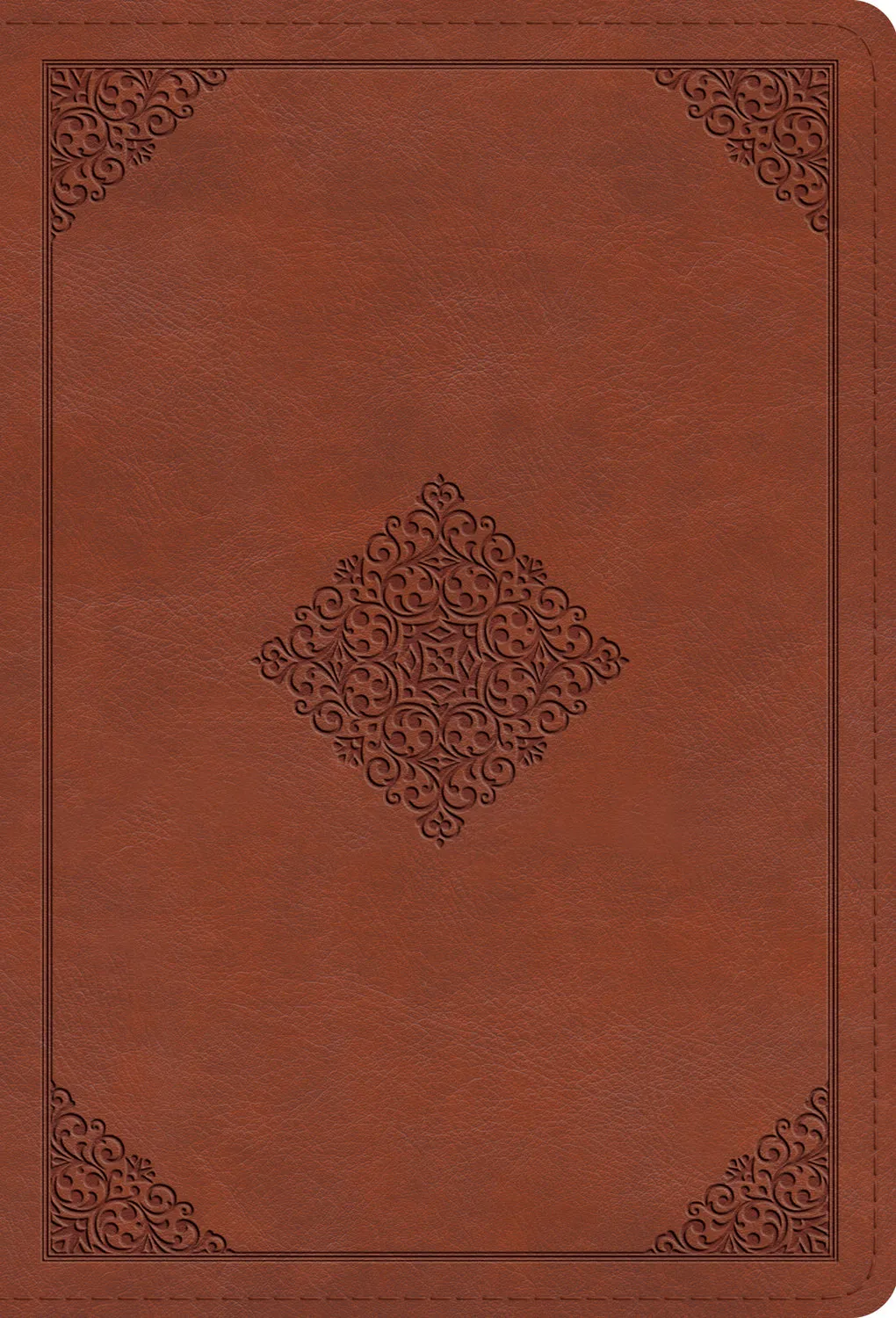 ESV Large Print Compact Bible (Trutone, Terracotta, Ornament Design)