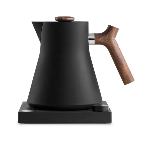 Fellow Corvo EKG Electric Kettle - Matte Black with Walnut handle