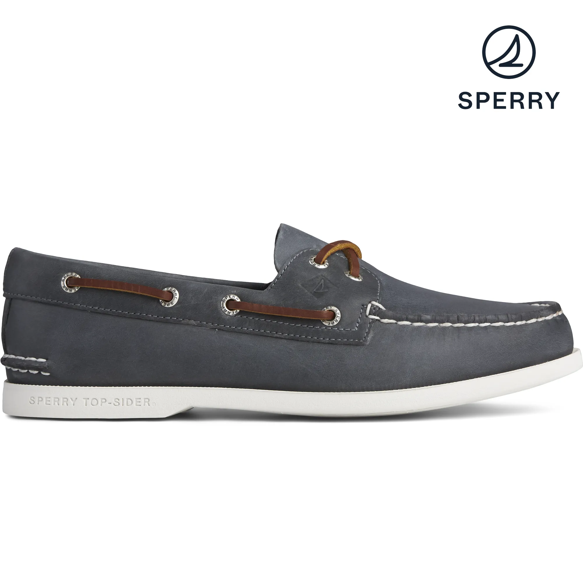 Men's Authentic Original PLUSHWAVE Boat Shoe - Navy (STS22196)