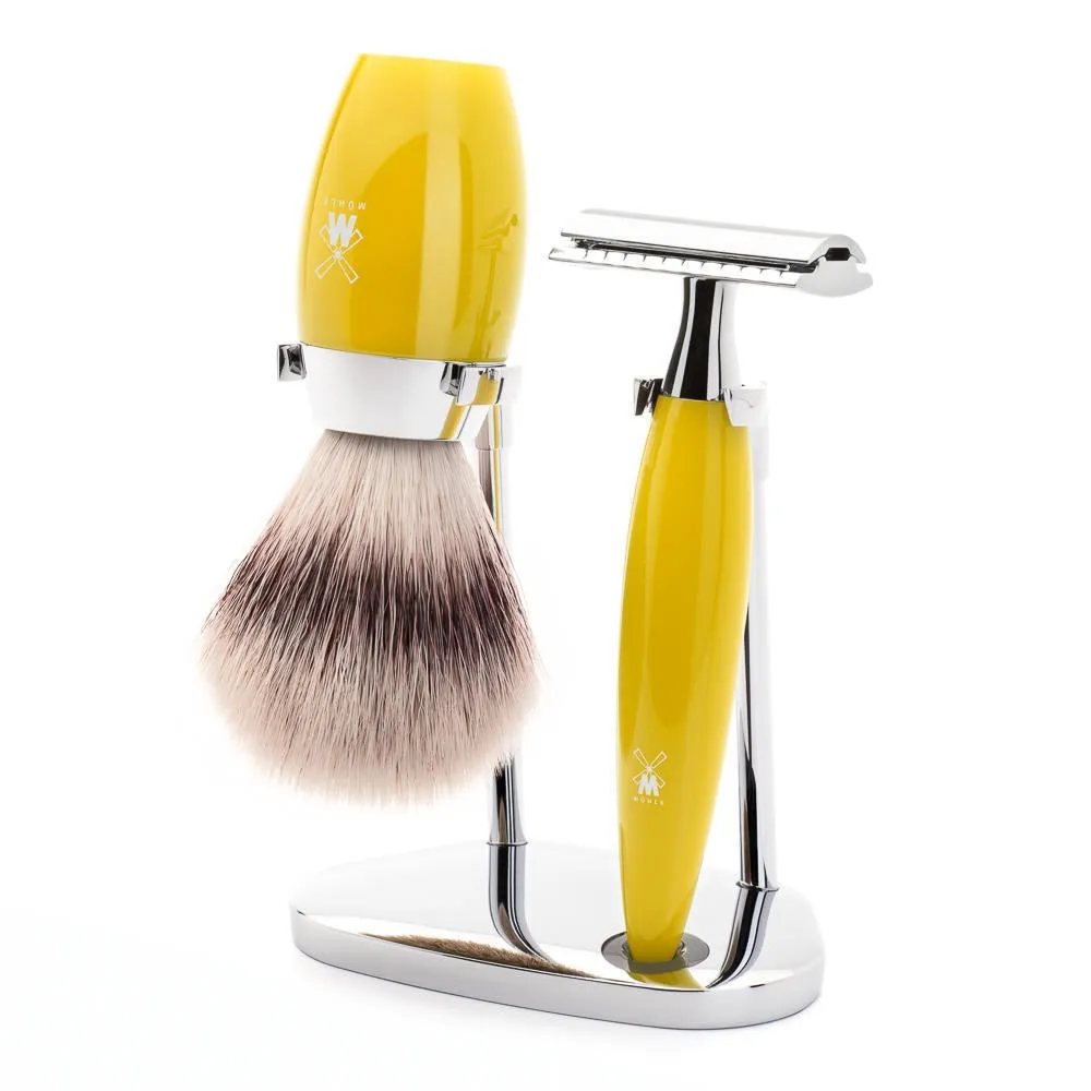 MÜHLE Kosmo 3 Piece Shaving Set - Citrine Resin