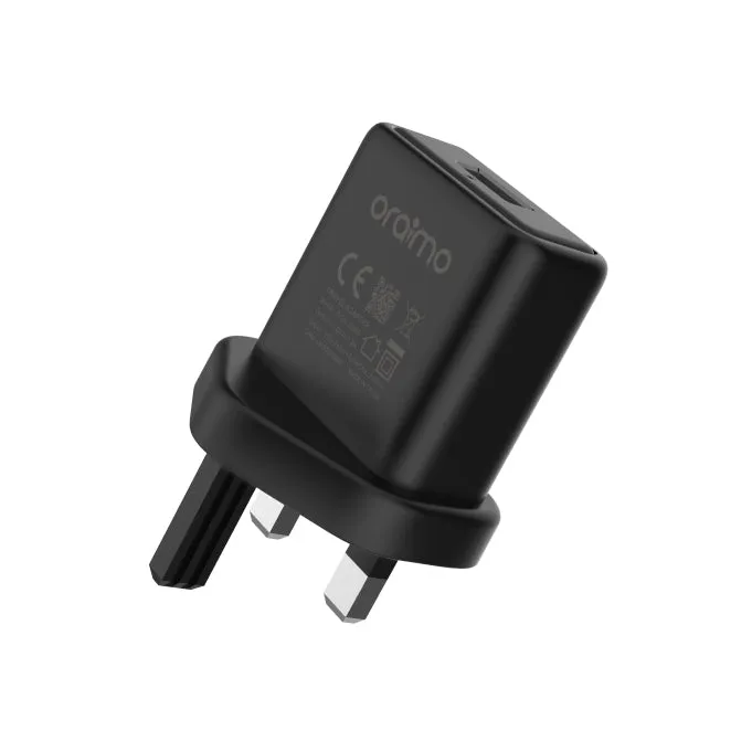 oraimo Cannon-2 5.0V/1.2A Mini UK Type Efficient & Durable Charger Kit