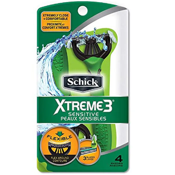 Schick Xtreme 3 Sensitive Peaux Sensibles Razors 4 Pack