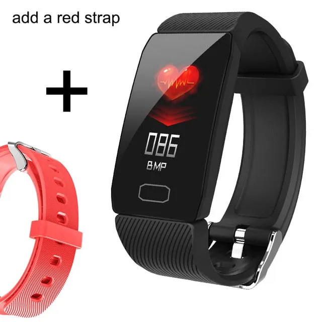 Smart Band Blood Pressure Q1 Heart Rate Monitor Fitness Tracker Smart Watch Fitness Bracelet Waterproof Weather Display Women