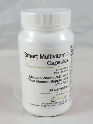 Smart Multivitamin 60 CAPSULES -Bio-Available Micro-Nutrient Iron Free Formula