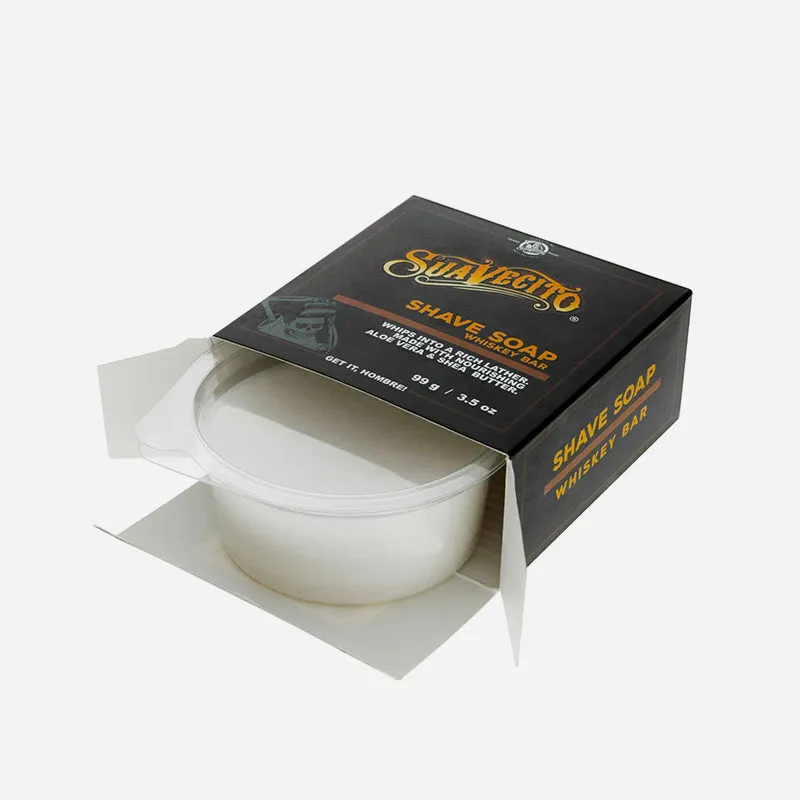 Suavecito - Premium Blends Shave Soap, Whiskey Bar, 99g