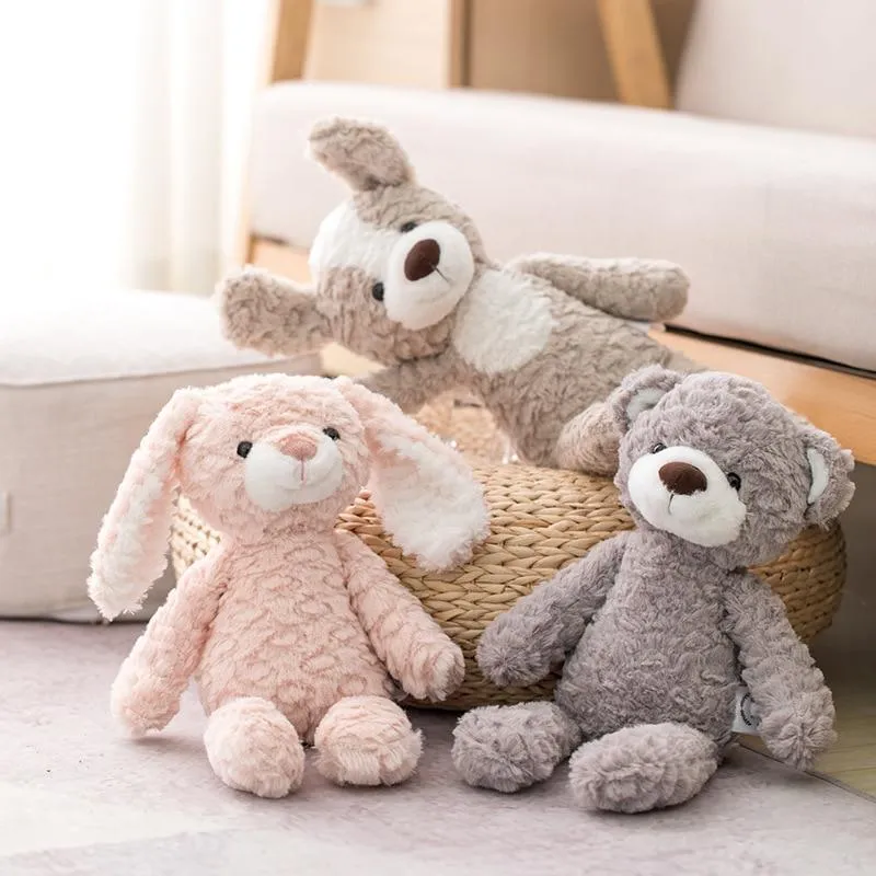 Super Soft Long legs baby appease toy Pink Bunny Grey Teddy Bear Dog elephant unicorn Stuffed Animals doll toys for Children