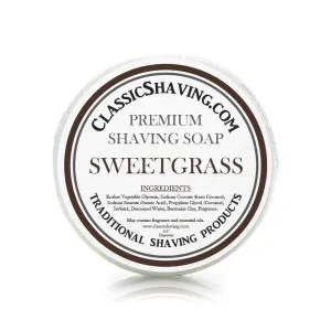 Sweetgrass Scent - Classic Shaving Mug Soap - 2.5" Regular Size