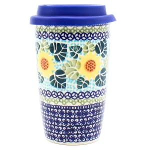 Travel Cup 14 oz in Ukrainian Sunflower