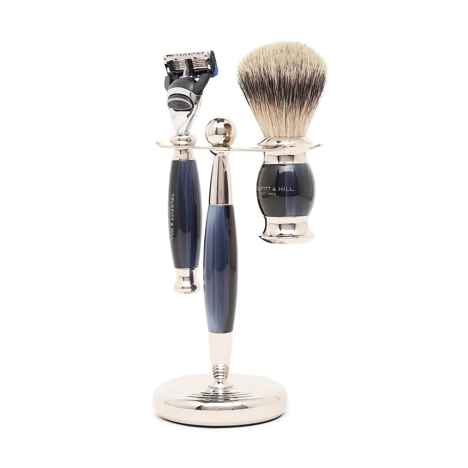 Truefitt & Hill Edwardian Collection Blue Opal Fusion Shaving Set