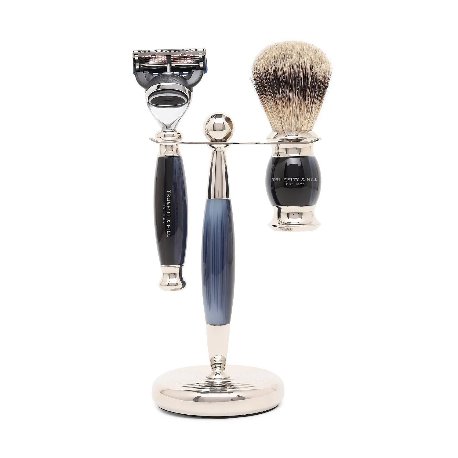 Truefitt & Hill Edwardian Collection Blue Opal Fusion Shaving Set