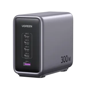 UGREEN Nexode 300W USB C GaN Charger-5 Ports Desktop Charger