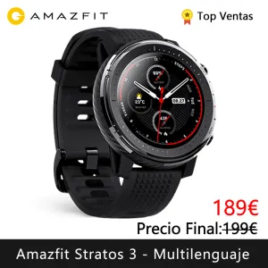 Xiaomi Huami Amazfit Stratos 3 smart watch (bluetooth smart watch GPS sport android IOS mi watch) [Global Version]